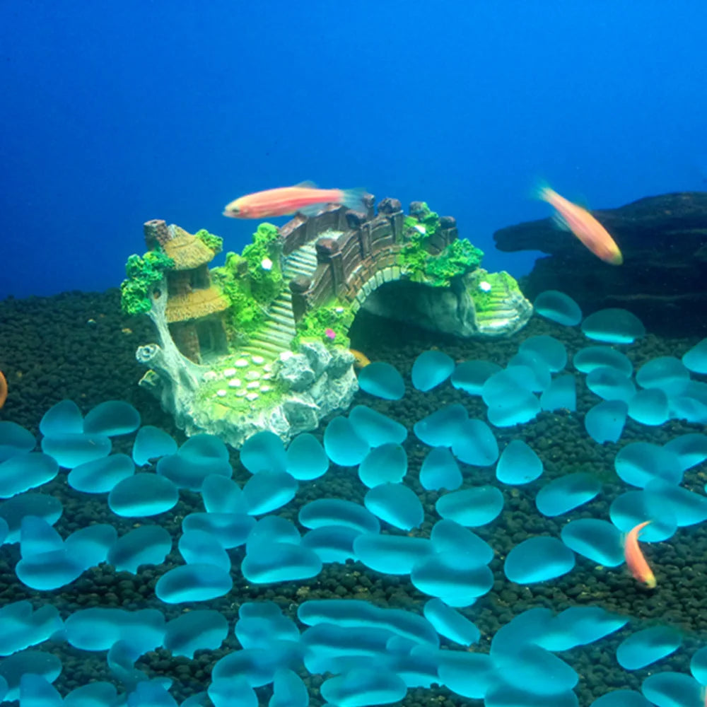 Aquarium Accessories Arbor Tree Plant Fake Landscaping Fish Tank Ornament Artificial Bridge Rockery Resin Aquarium Ornaments - Happy Tails