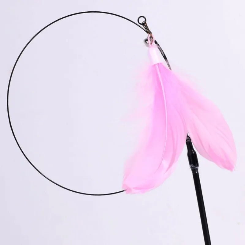 Cat Toy Feather Toys for Cats ScratchTease Cat Toys Interactive Funny Bite Resistant Cats Toy with Bell Wire Sucker Pet Products - Happy Tails