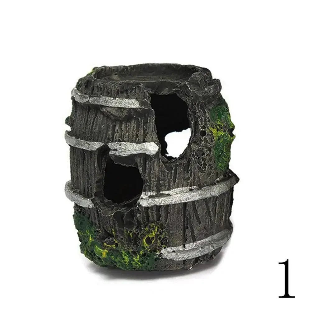 Aquarium Equipment Accessory Glass Fish Tank Landscaping Decoration Resin Crafts Artificial Antique Landscaping Decor Supplies - Happy Tails