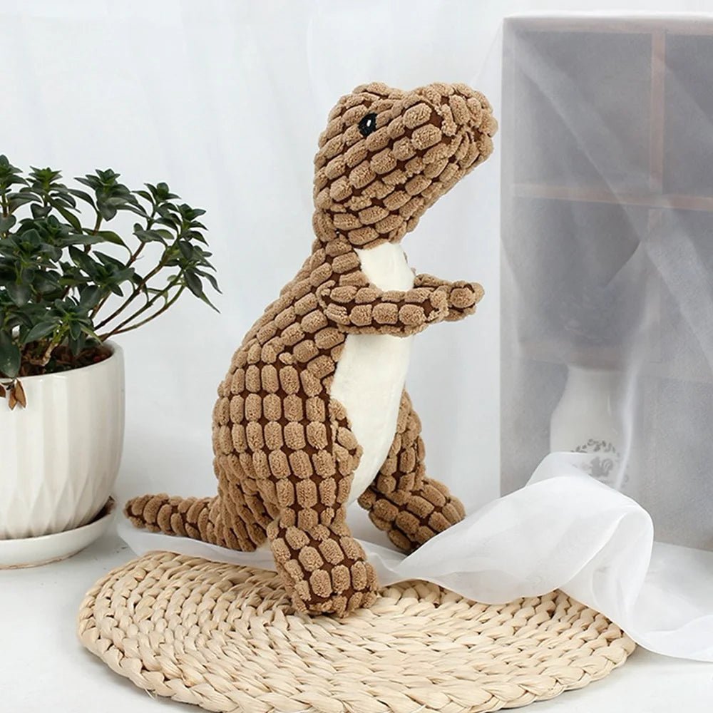 Interactive Plush Dino Toys for Dogs & Cats - Small Pet Chew SuppliesHappy TailsHappy Tails