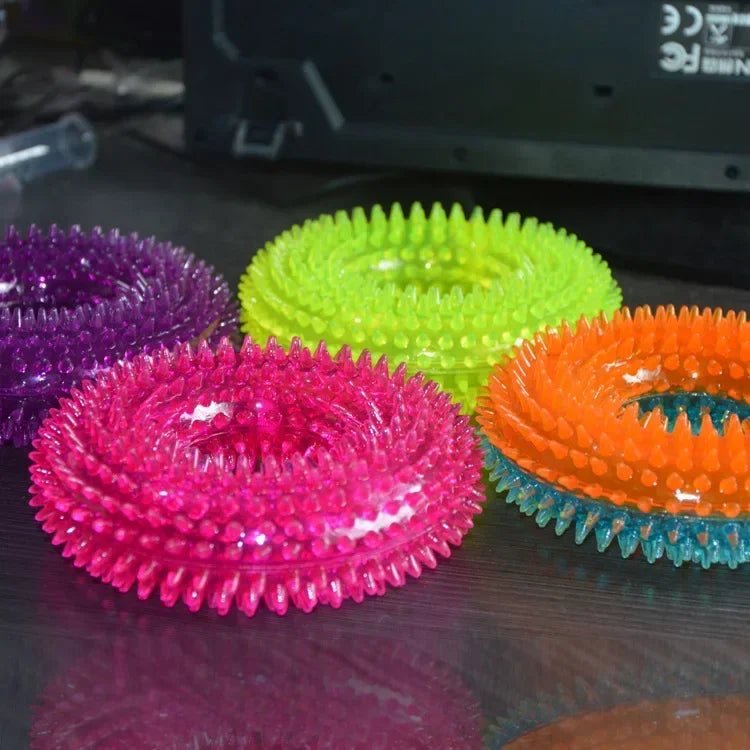 Dog toy sound balls are suitable for pets to resist biting, squeezing, chewing, gripping, and grinding their teethHappy TailsHappy Tails