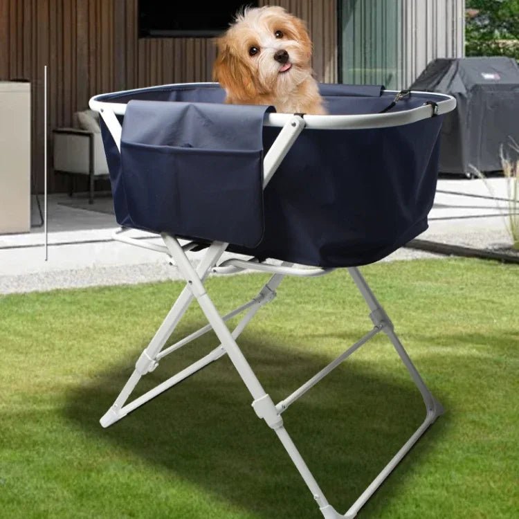 Pet Bath Tub Foldable Easy Carry Adjustable Height Multi - functional Dog Bathing Tubs Safe and Stable Pet Products SuppliesHappy TailsHappy Tails