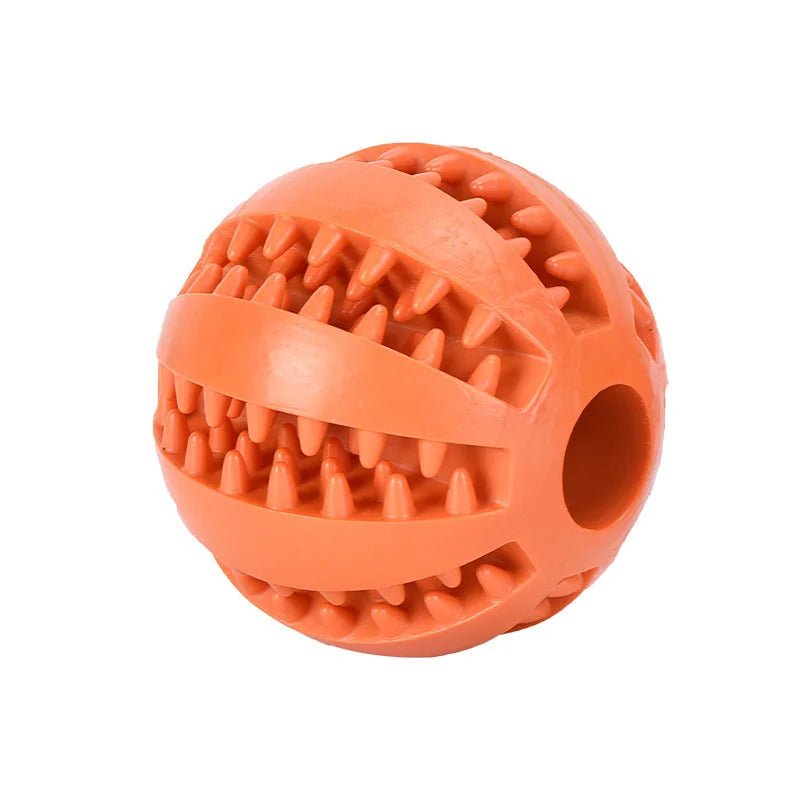Interactive Rubber Dog Toy Ball for Pet Dental Health & Treat DispensingHappy TailsHappy Tails