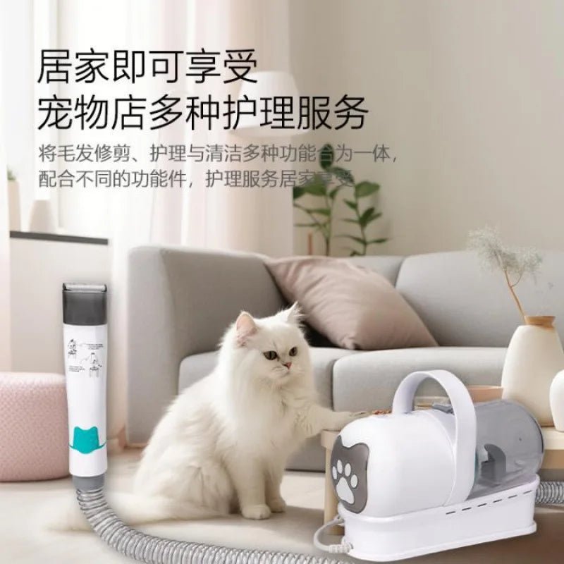 New 7 - in - 1 ABS Pet Grooming Kit for Dogs & Cats: Vacuum, Shave, Groom, Cut & CombHappy TailsHappy Tails