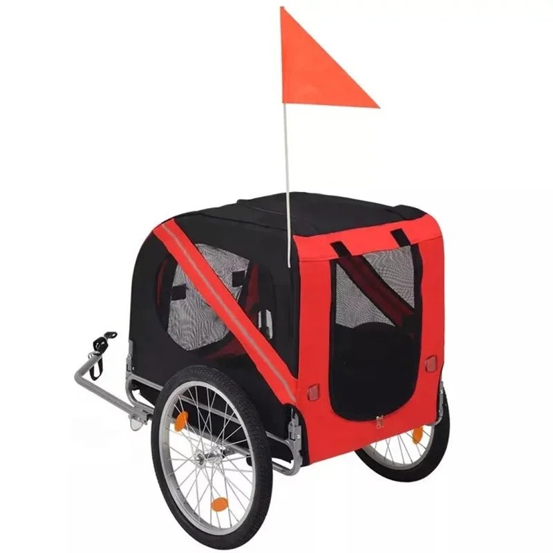 Dog Bike Trailers for Cycling Adventures Outdoor Pet Carriers Bike Tail Wagon Touring Bicycle Trailer for DogHappy TailsHappy Tails