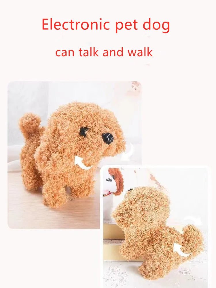 Baby Toy Dogs That Walks and Barks Tail Wagging Plush Interactive Electronic Pets Puppy  Montessori Toys for Girls Toddlers Kids - Happy Tails