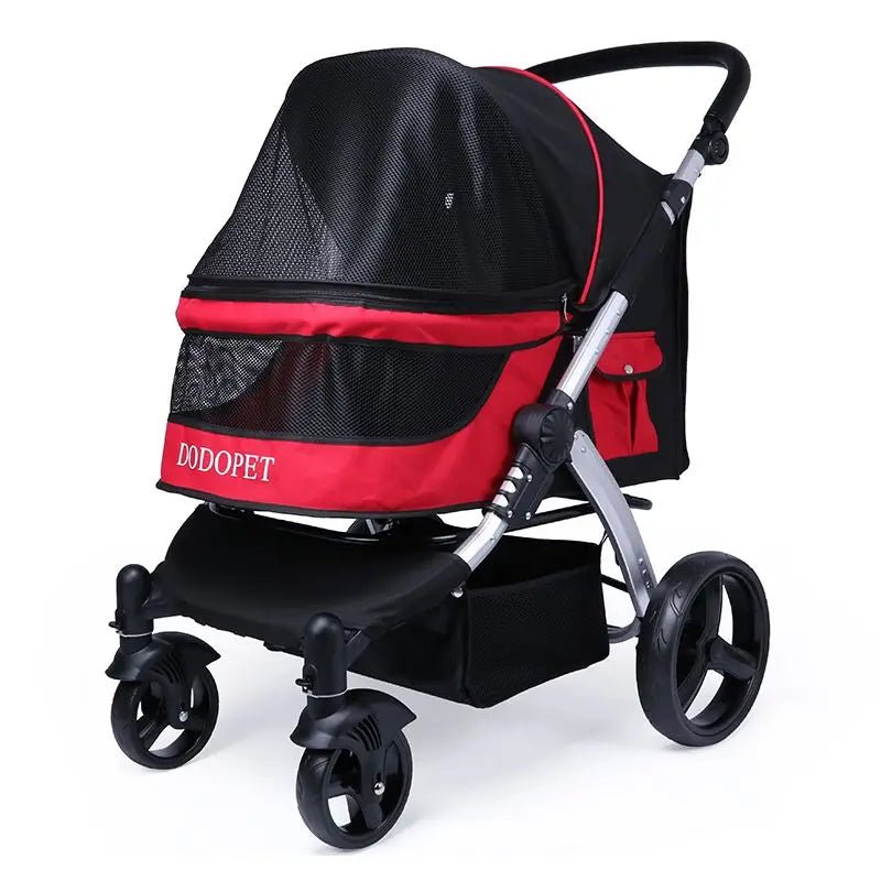 Foldable Dog Strollers 35KG Medium Luxury Dog Strollers Designer Cute Travel Outdoors Dogs Stroller Cheap Portable Pet SuppliesHappy TailsHappy Tails