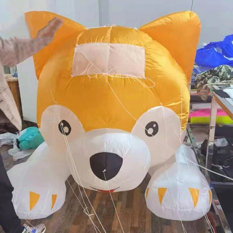 Free shippingdog kite pendant inflatable kite trompo de madera basta juego de mesa spinning boy rope outdoor games flying birdHappy TailsHappy Tails