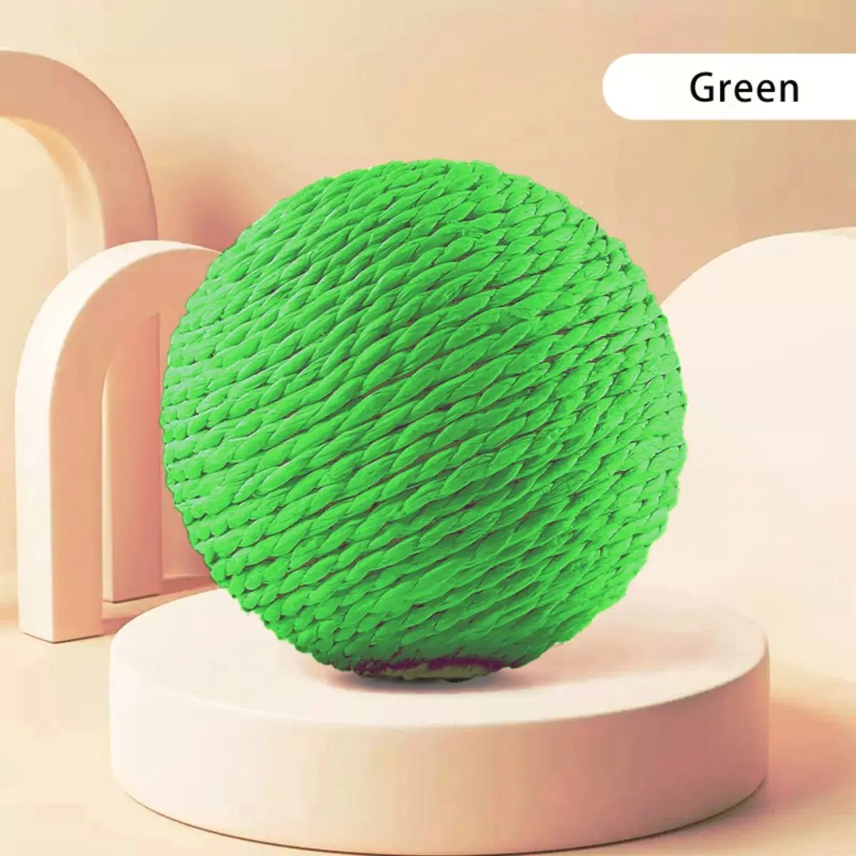 10CM Interactive Sisal Cat Scratching Ball Toy For Kitten Teeth Cleaning Anti Bite Cat Ball Sounding Toy Pet SuppliesHappy TailsHappy Tails