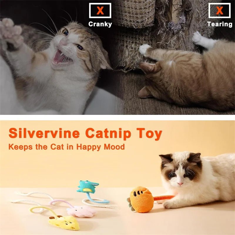 Cat Scratcher Rope Toy Cotton Rope Bite - resistant Chewing Toy Paw Claw Furniture Protector Scratching Toy Cat Puzzle Cute ShapeHappy TailsHappy Tails