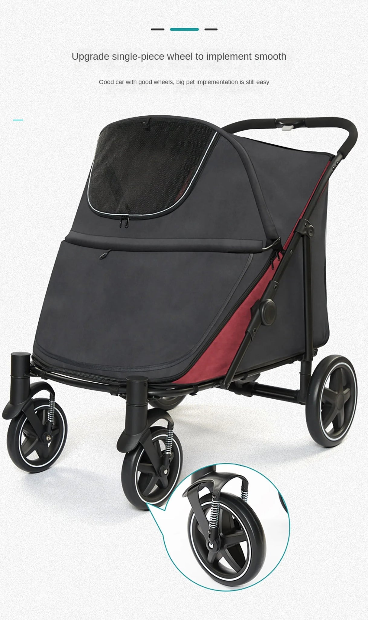 Pet Stroller for Clean & Easy Walks - Ideal for Kittens, Puppies & Elderly DogsHappy TailsHappy Tails