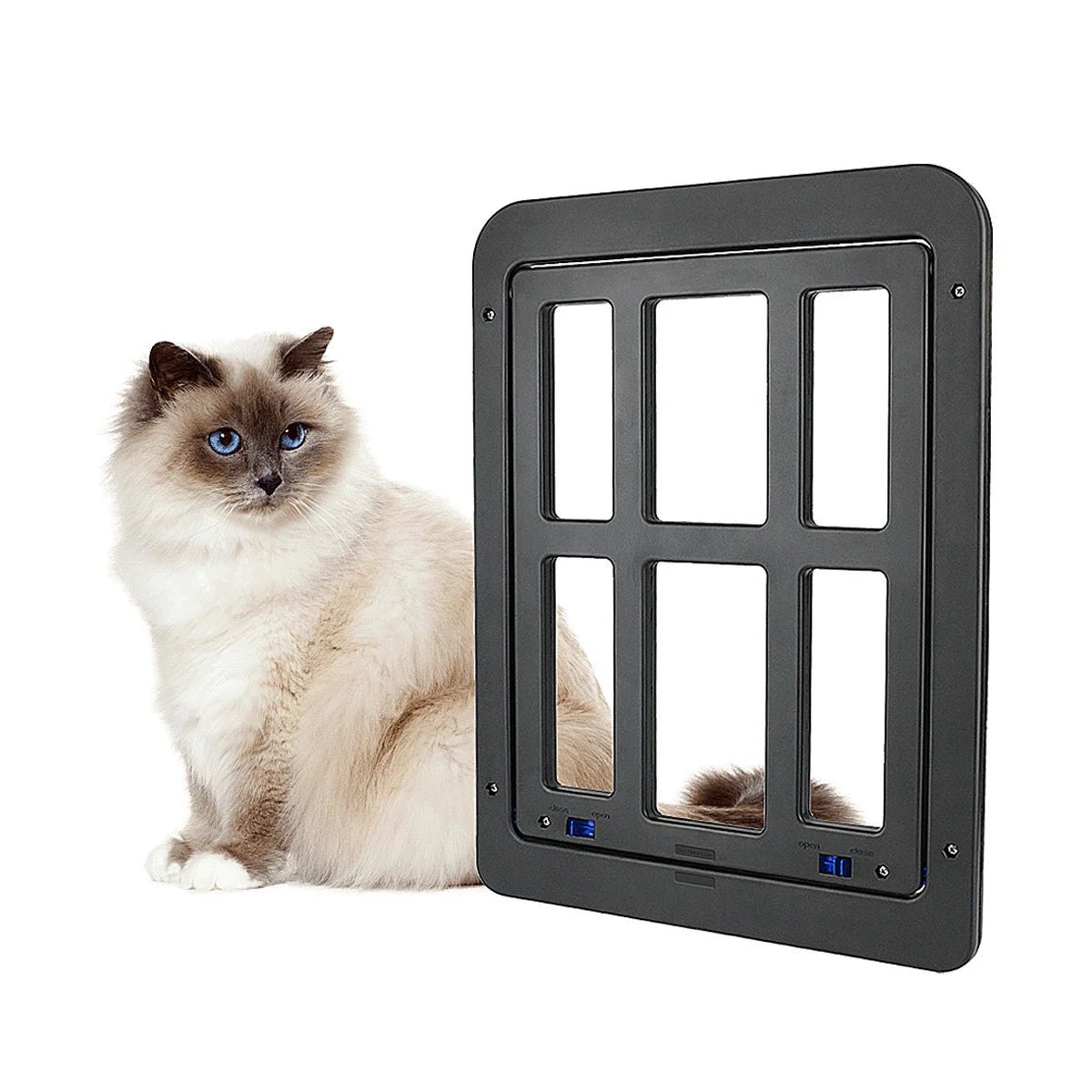 Large Pet Screen Door with Magnet Flap Lock for All AnimalsHappy TailsHappy Tails