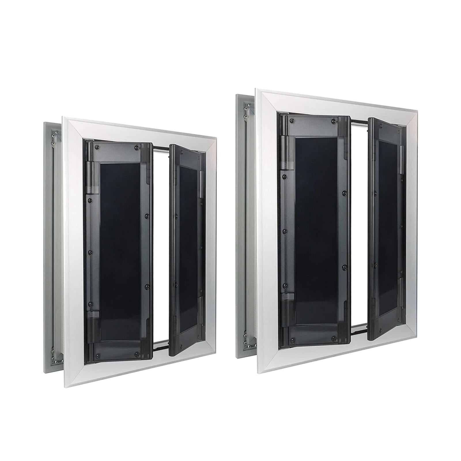 Dogs Door with Flap Heavy Duty Doors Large Aluminum Pet Door Energy Efficient Durable for Exterior Outdoor Indoor Wall DoorHappy TailsHappy Tails