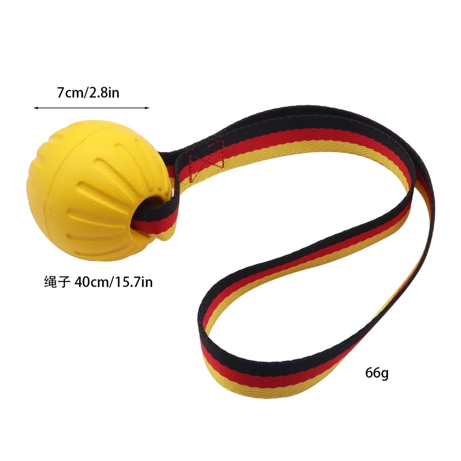Dog Toy Balls On a Rope for Small Medium Large Dogs Chewers Durable Interactive Ball for Training Dogs EVA Foam Ball FloatsHappy TailsHappy Tails