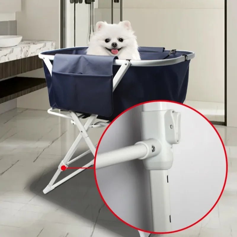 Pet Bath Tub Foldable Easy Carry Adjustable Height Multi - functional Dog Bathing Tubs Safe and Stable Pet Products SuppliesHappy TailsHappy Tails