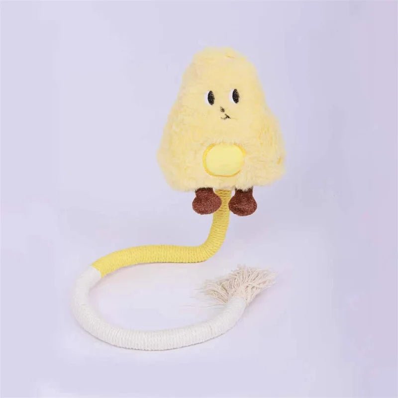 Cat Scratcher Rope Toy Cotton Rope Bite - resistant Chewing Toy Paw Claw Furniture Protector Scratching Toy Cat Puzzle Cute ShapeHappy TailsHappy Tails