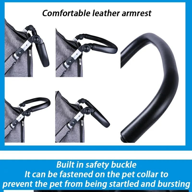 Foldable Dog Strollers 35KG Medium Luxury Dog Strollers Designer Cute Travel Outdoors Dogs Stroller Cheap Portable Pet SuppliesHappy TailsHappy Tails