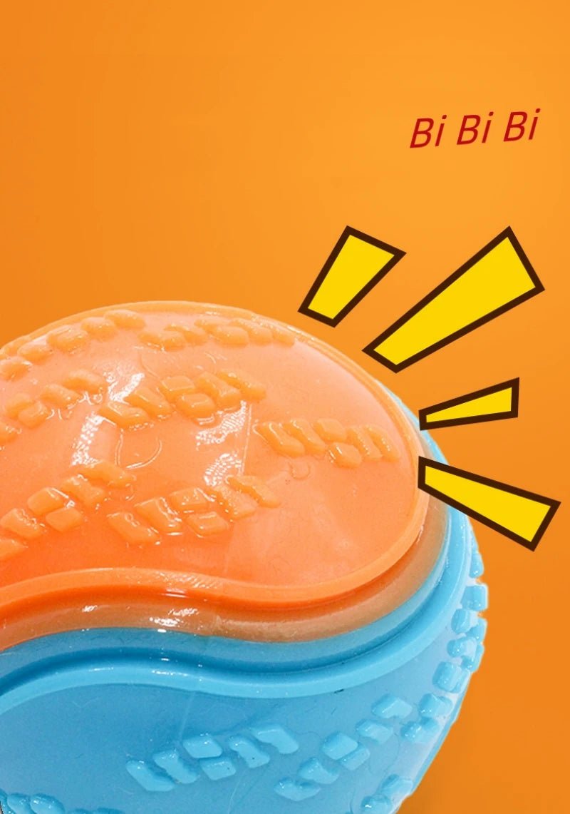 Dogs Interactive Toys Soft TPR Toys for Dog Pet Teeth Cleaning Bite Resistance Squeaky Dog Ball ToyHappy TailsHappy Tails