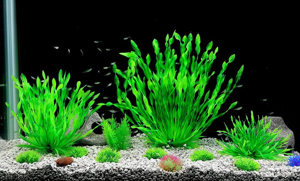 13/23/32/36/40cm Aquarium Artificial Plants  Underwater Green Fake Water Grass Aquatic Plastic Plants Fish Tank Decoration - Happy Tails