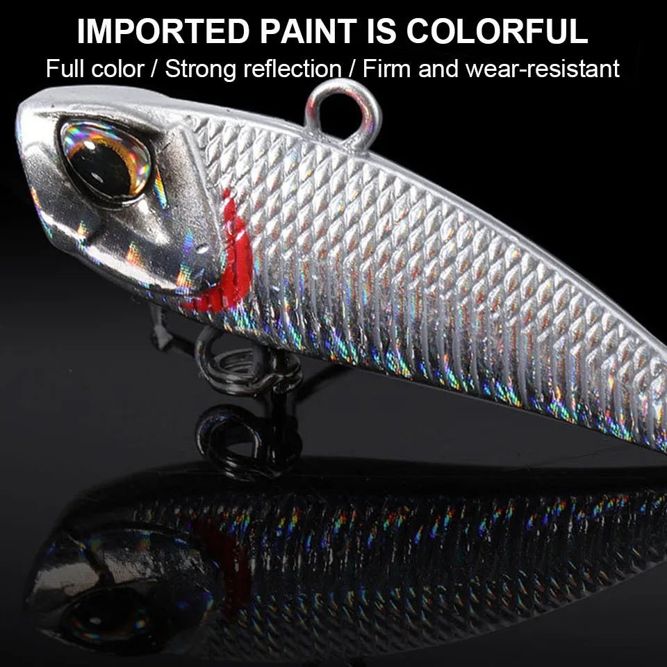 VIB Spinner Bait Metal Fishing Lure Kit - 4 Sizes, Rotating Tail, Japan WobblerHappy TailsHappy Tails