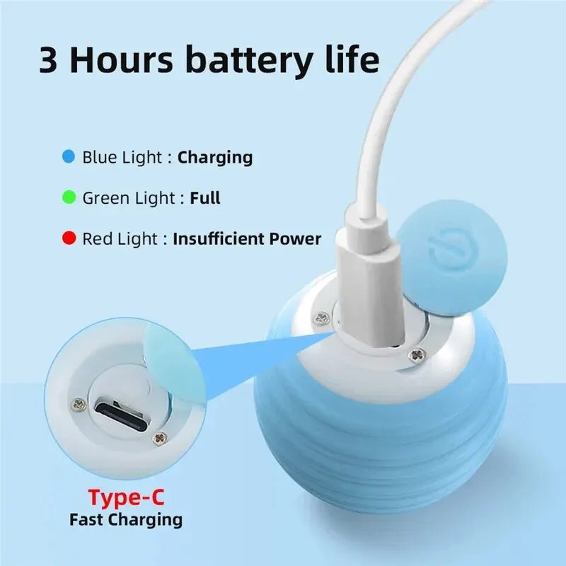 Self-moving Electric Cat Ball Toy for Active KittensHappy TailsHappy Tails