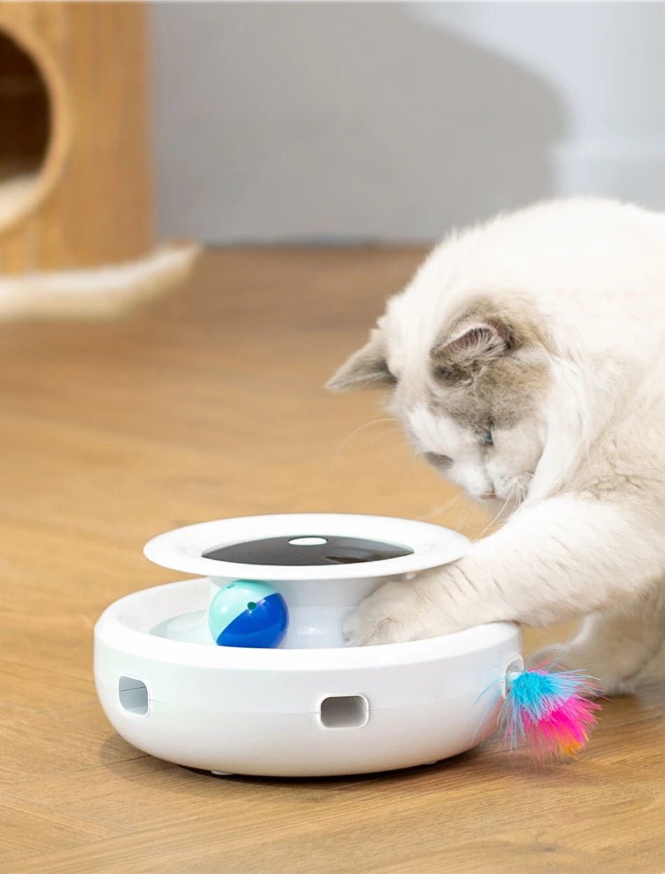 Interactive 2-in-1 Smart Cat Toy Set - Feather Fun Ball & More!Happy TailsHappy Tails