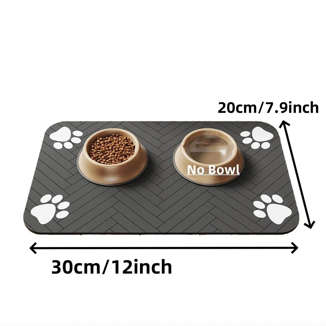 Waterproof Pet Feeding Mat - Absorbent, Quick Dry PlacematHappy TailsHappy Tails