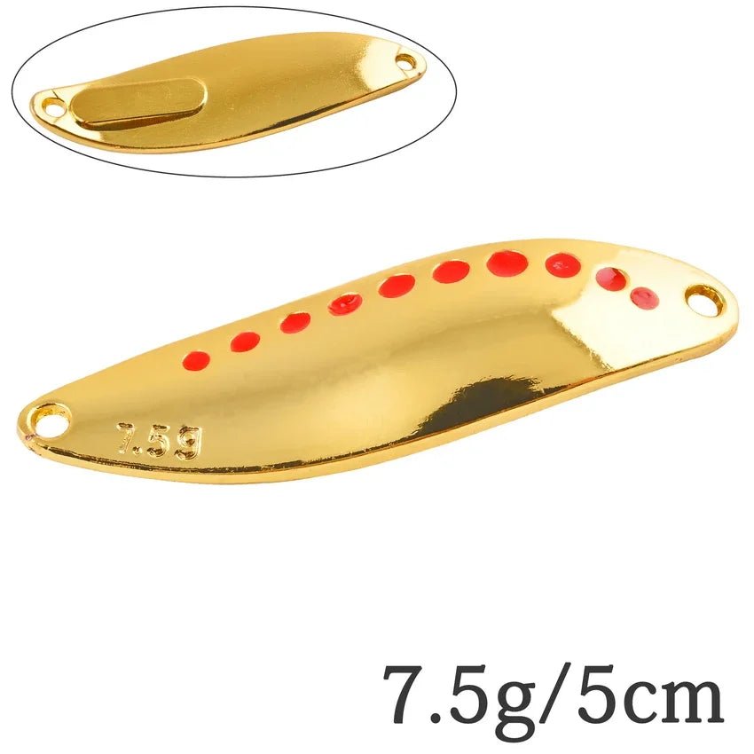 Metal Vib Leech Spinners Spoon Lures Set, 2.5g-30g - Fishing Tackle for Bass/Pike/PerchHappy TailsHappy Tails