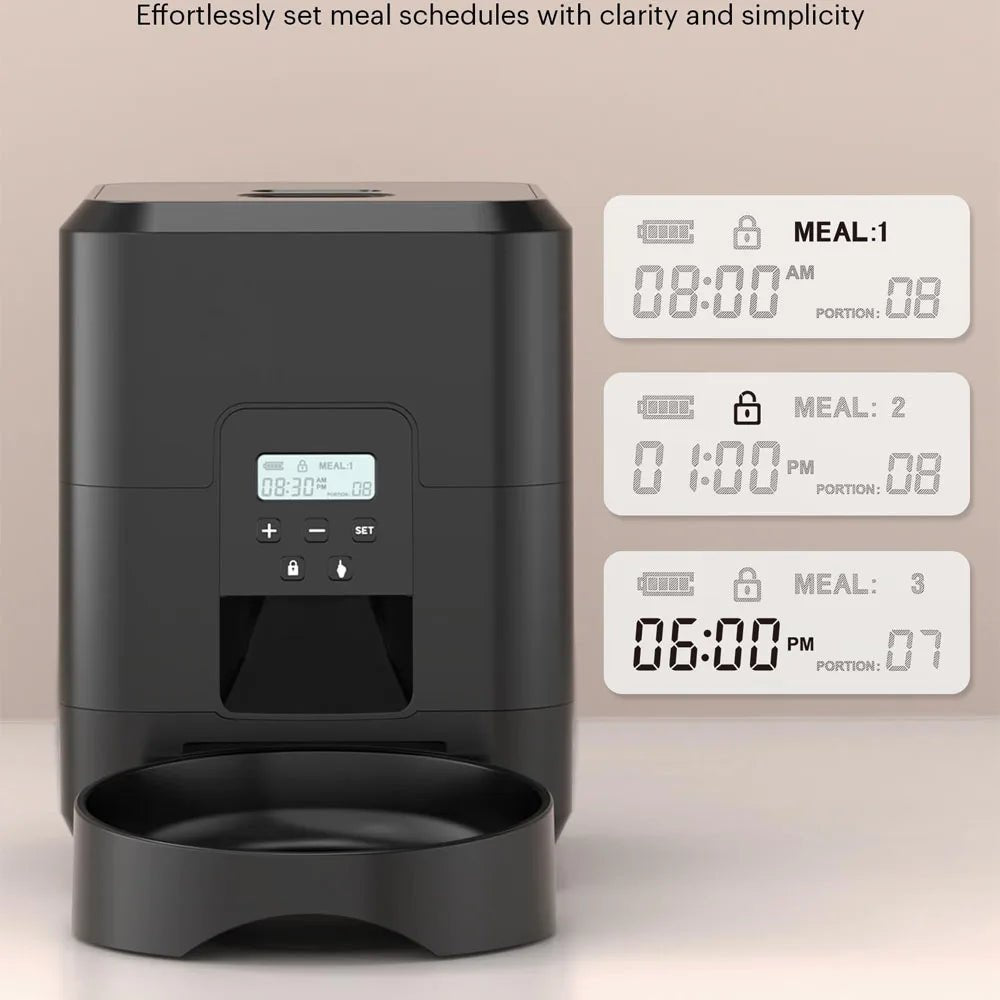 Smart Pet Feeder with Timed Dispenser & Slow Food Machine for Cats & DogsHappy TailsHappy Tails