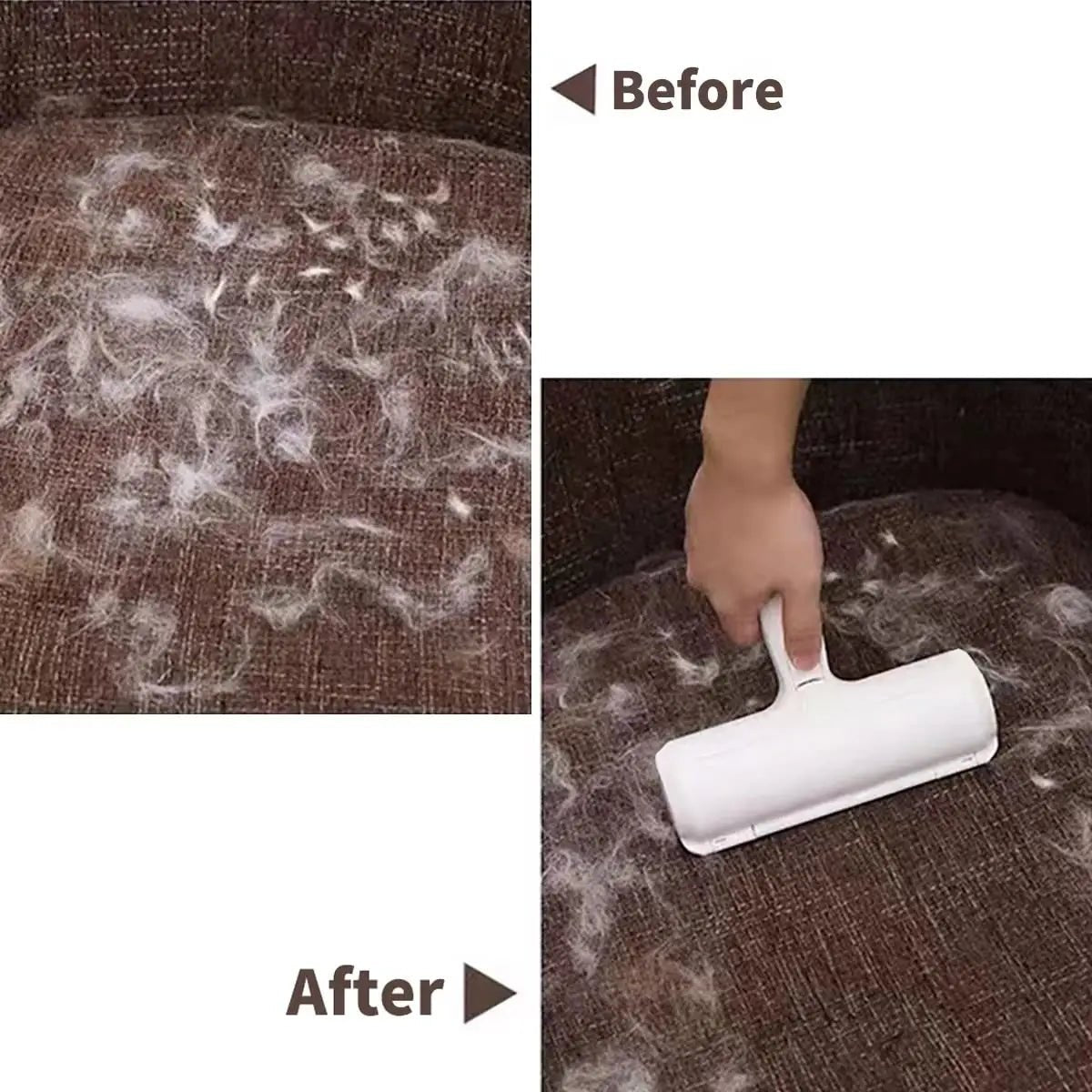 Self-Cleaning Pet Hair Remover Roller - Efficient Animal Fur Removal ToolHappy TailsHappy Tails