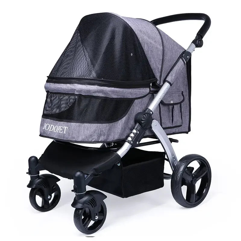 Foldable Dog Strollers 35KG Medium Luxury Dog Strollers Designer Cute Travel Outdoors Dogs Stroller Cheap Portable Pet SuppliesHappy TailsHappy Tails
