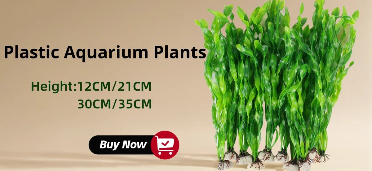 13/23/32/36/40cm Aquarium Artificial Plants  Underwater Green Fake Water Grass Aquatic Plastic Plants Fish Tank Decoration - Happy Tails