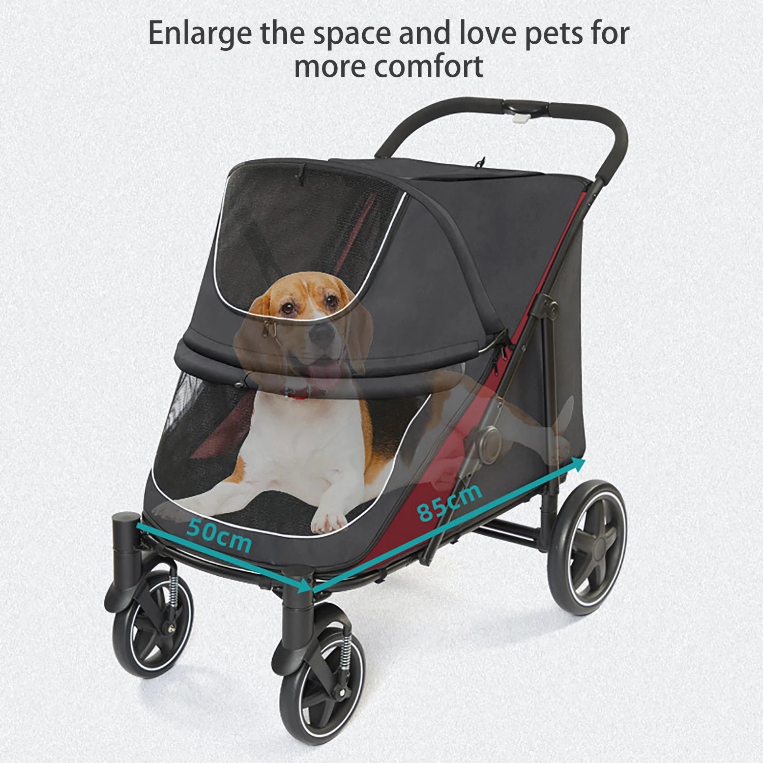 Factory direct sales pet stroller manufacturer for kittens and puppies to walk without dirty feet for elderly dogs to walkHappy TailsHappy Tails