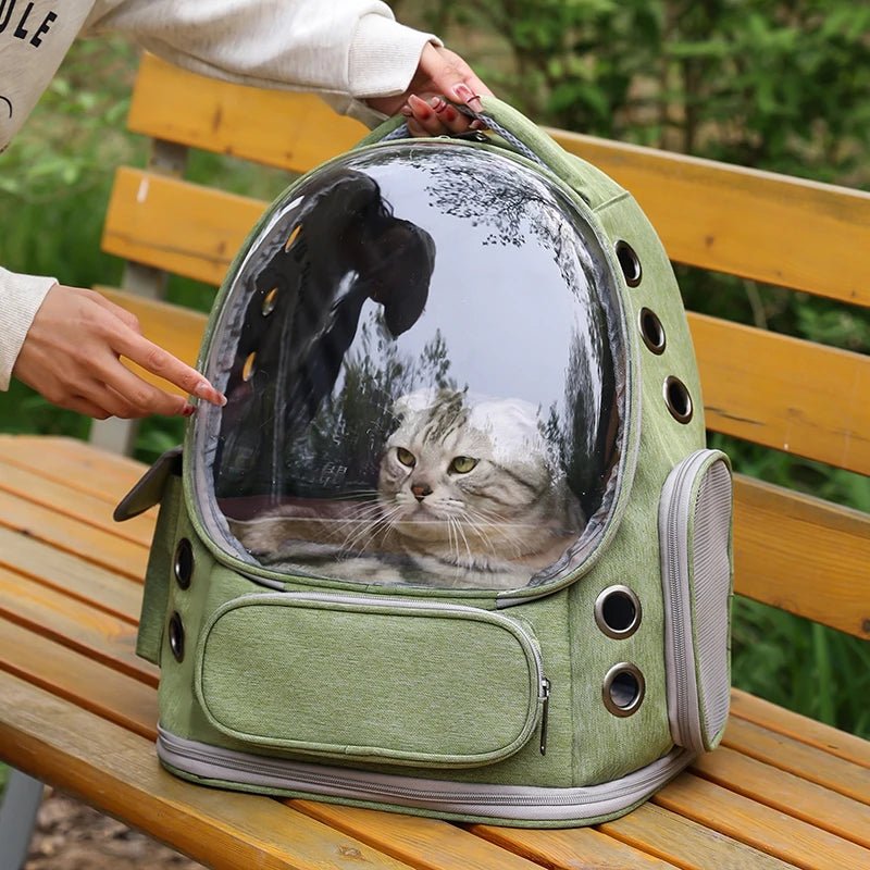 Pet Backpack Portable Travel Backpack Dogs and Cats Travel Portable Back Bag Large capacity, Pet Carrier Bag for Cats and DogsHappy TailsHappy Tails