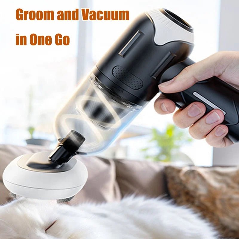 Wireless Pet Hair Vacuum with Anti-Tangle Tech - Pro-Grade Grooming ToolHappy TailsHappy Tails