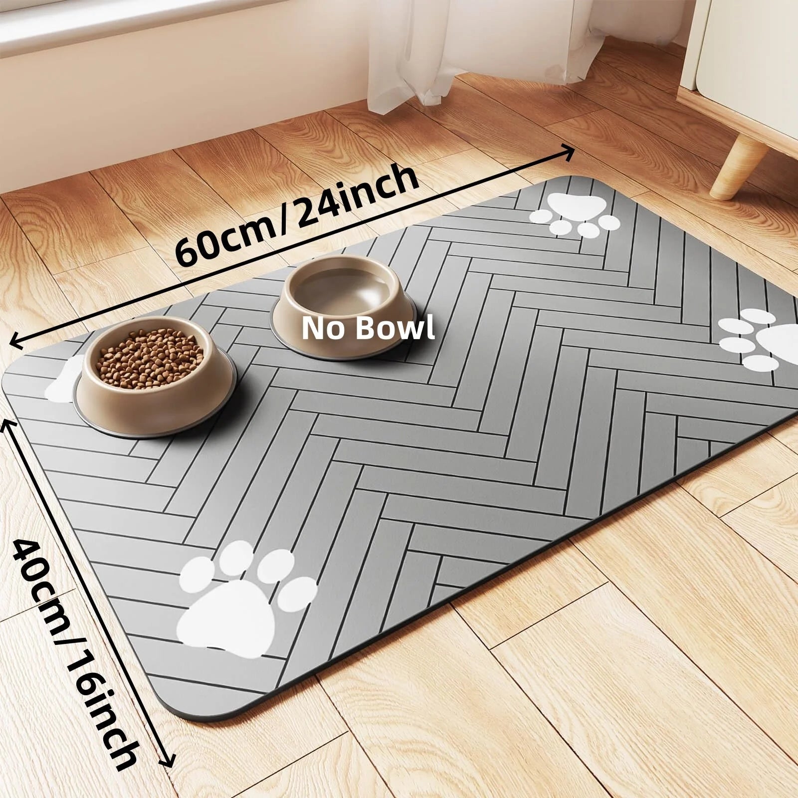 Waterproof Pet Feeding Mat - Absorbent, Quick Dry PlacematHappy TailsHappy Tails