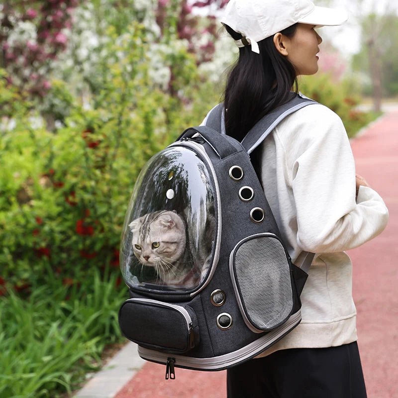 Portable Pet Backpack Carrier for Dogs and Cats - Large Capacity Travel BagHappy TailsHappy Tails
