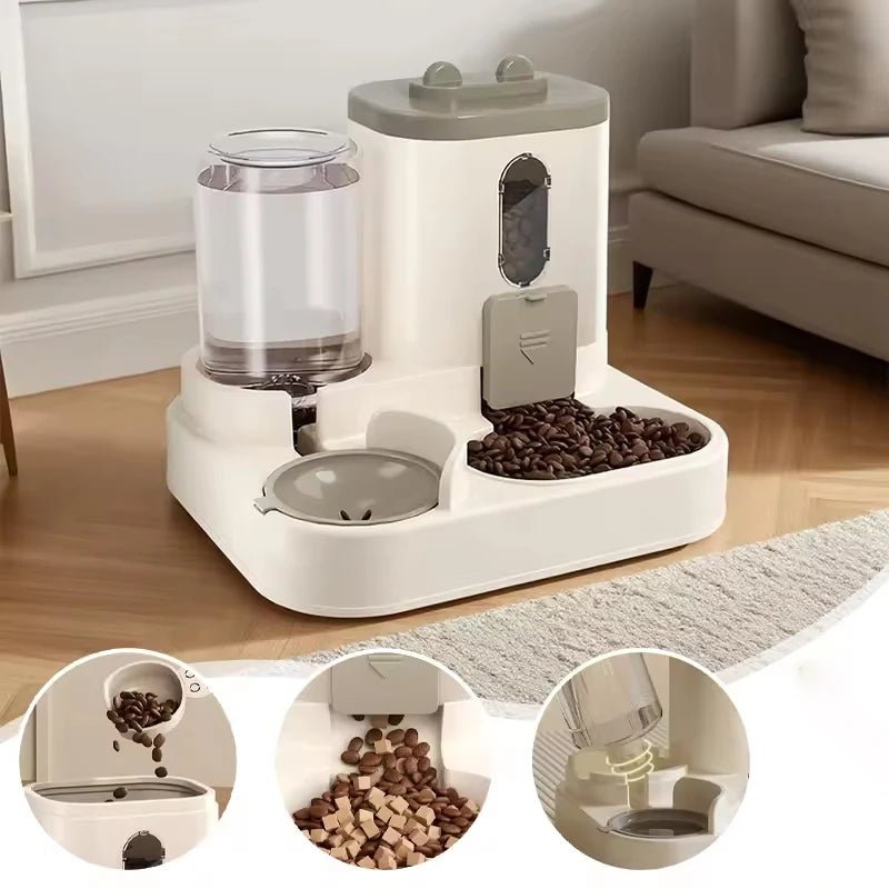 Large Capacity Automatic Pet Feeder & Water Dispenser - Pet Supply ComboHappy TailsHappy Tails