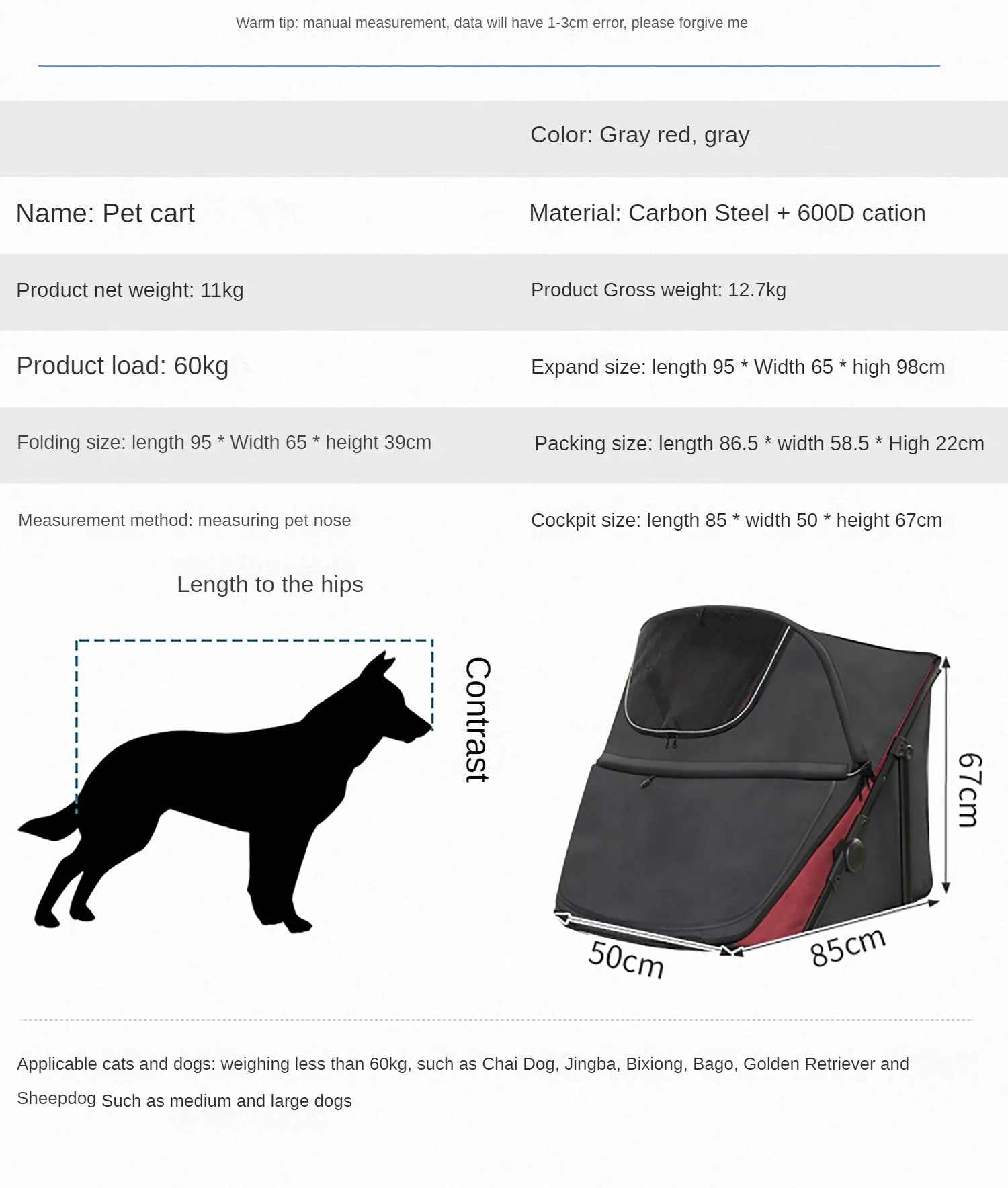 Pet Stroller for Clean & Easy Walks - Ideal for Kittens, Puppies & Elderly DogsHappy TailsHappy Tails