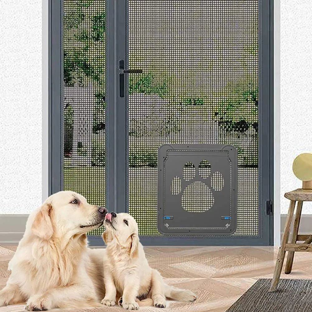 Large Pet Screen Door with Magnet Flap Lock for All AnimalsHappy TailsHappy Tails