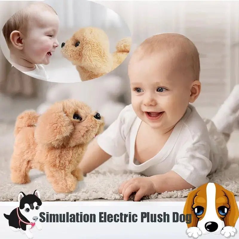Baby Toy Dogs That Walks and Barks Tail Wagging Plush Interactive Electronic Pets Puppy  Montessori Toys for Girls Toddlers Kids - Happy Tails