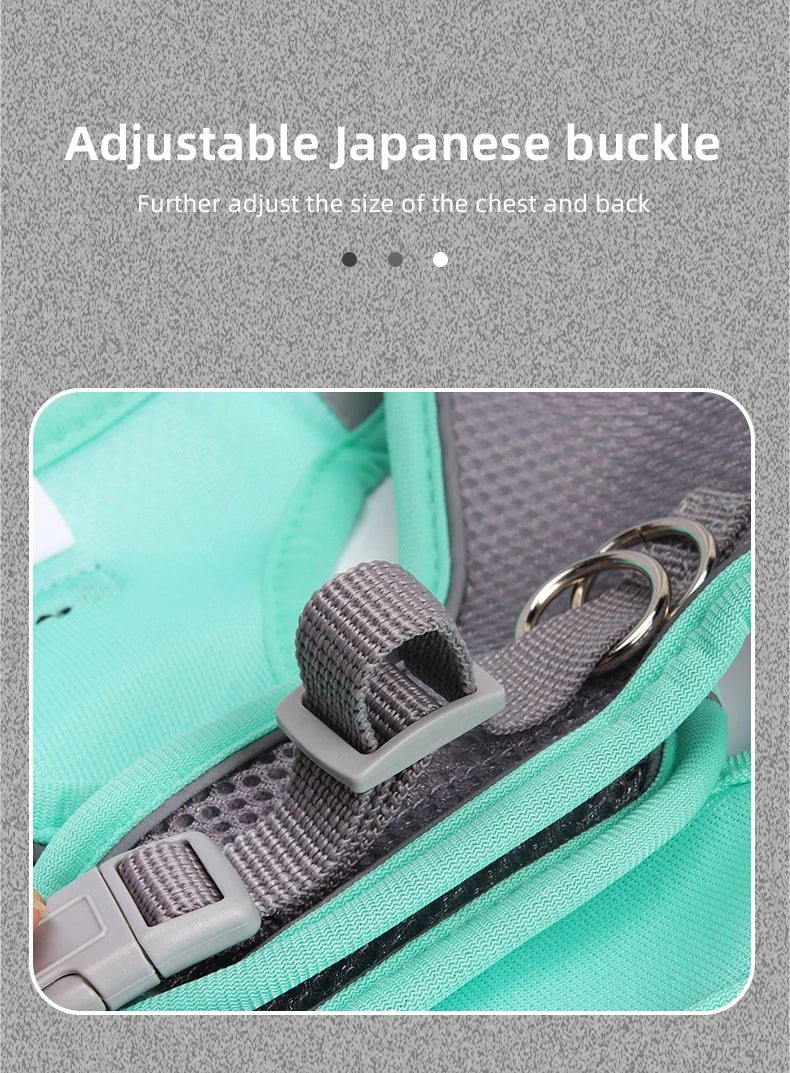 Dog Harness for Small Dogs Adjustable Puppy Cat Harness Vest French Bulldog Chihuahua Pug Pet Outdoor Walking Collar Leash Set - Happy Tails