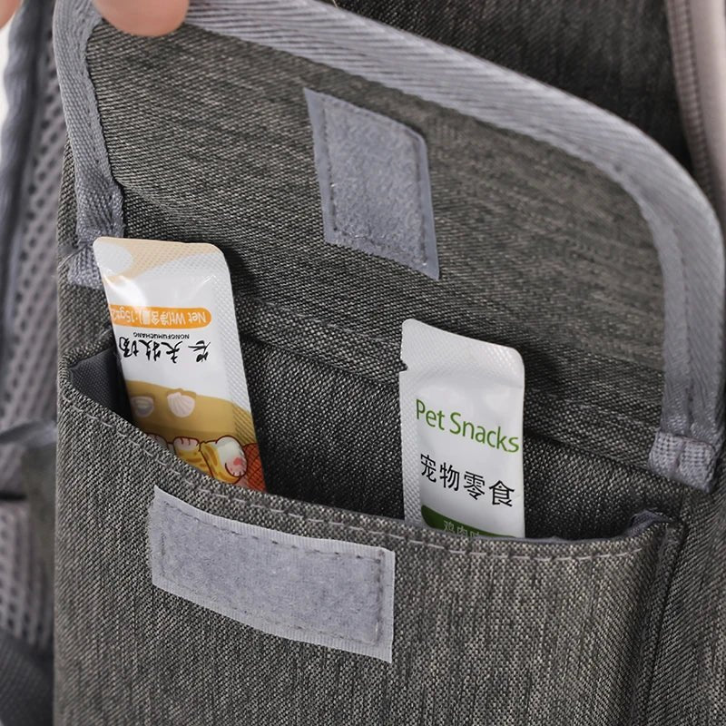 Portable Pet Backpack Carrier for Dogs and Cats - Large Capacity Travel BagHappy TailsHappy Tails