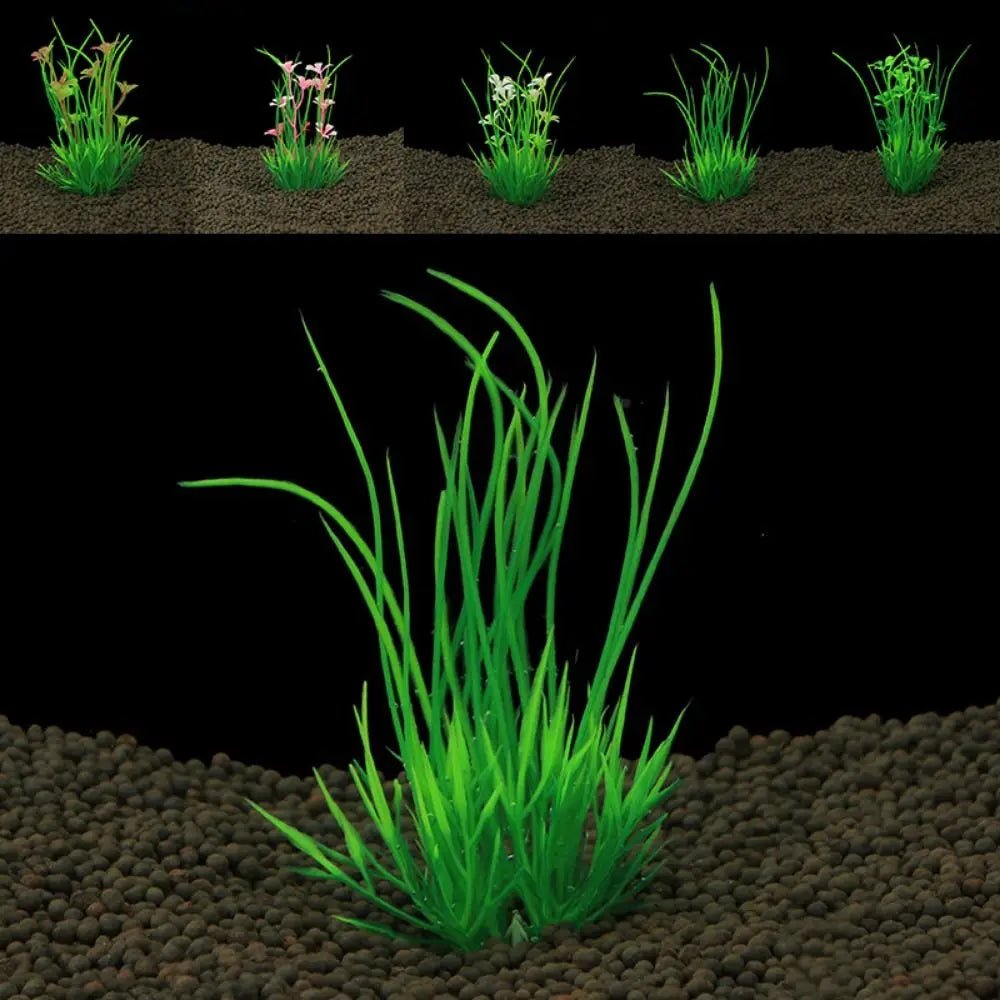 Aquarium Accessories 13cm Artificial Aquarium Plants Green Simulation Aquatic Green Plant Plastic Water Weeds Ornament Fish Tank - Happy Tails