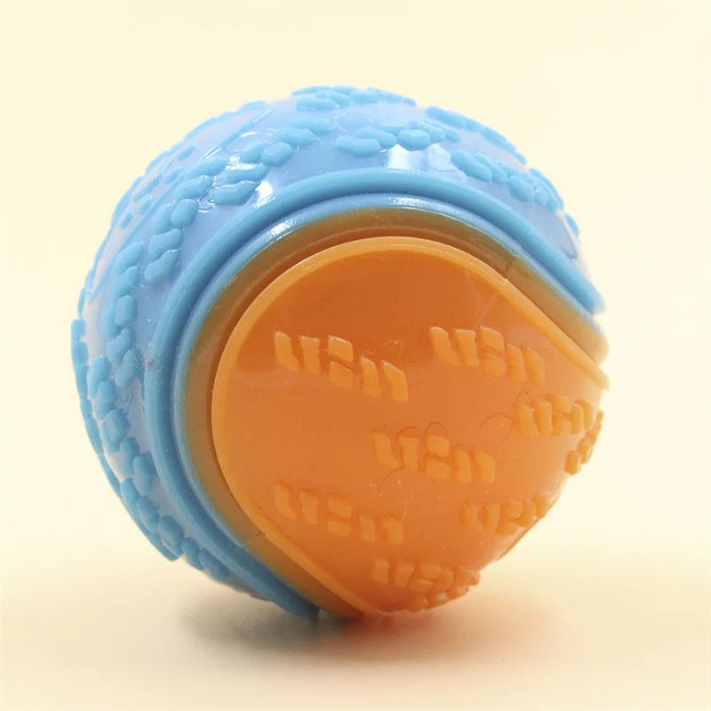 Dogs Interactive Toys Soft TPR Toys for Dog Pet Teeth Cleaning Bite Resistance Squeaky Dog Ball ToyHappy TailsHappy Tails
