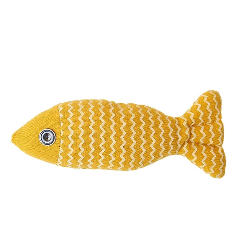 Cat Fish Toy Cat Scratcher Catnip Toy Interactive Simulation Fish Cat Mint Fidget Toys Stuffed Playing Toy For Cat KittenHappy TailsHappy Tails
