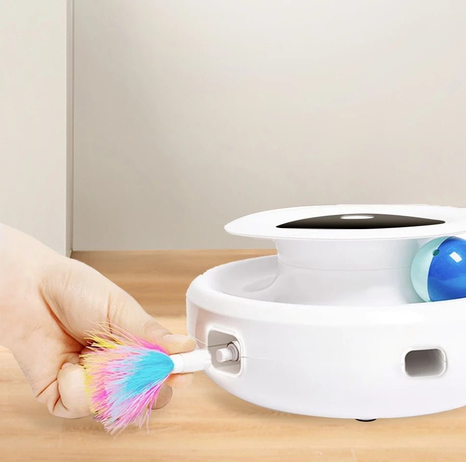 Interactive 2-in-1 Smart Cat Toy Set - Feather Fun Ball & More!Happy TailsHappy Tails