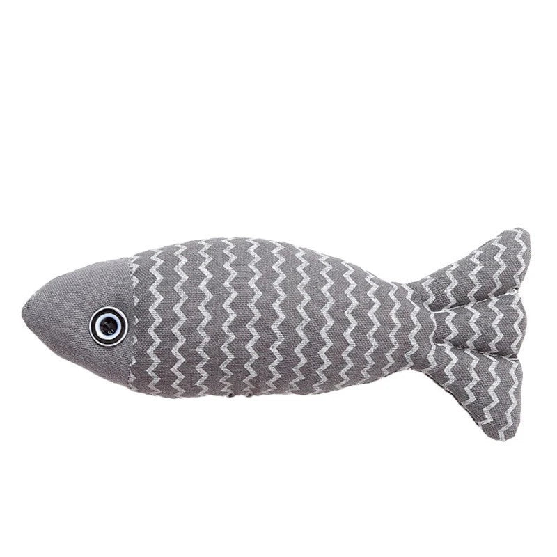 Cat Fish Toy Cat Scratcher Catnip Toy Interactive Simulation Fish Cat Mint Fidget Toys Stuffed Playing Toy For Cat KittenHappy TailsHappy Tails