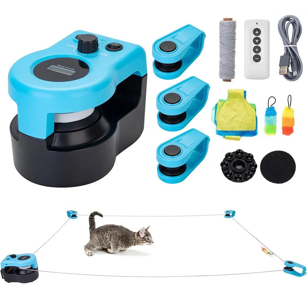 Small Pet Cat Treadmill Indoor Exercise Equipment for Cats and Kittens Portable Design with Easy SetupHappy TailsHappy Tails