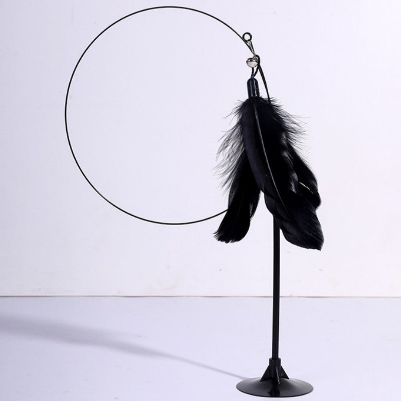 Cat Toy Feather Toys for Cats ScratchTease Cat Toys Interactive Funny Bite Resistant Cats Toy with Bell Wire Sucker Pet Products - Happy Tails